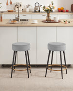 24"/30" Houston Round Bar Stools Set of 2