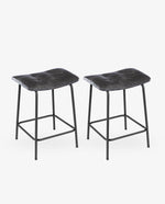 24" Grapevine Saddle Counter Stools Set of 2