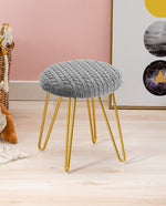 DUHOME dressing table ottoman stool grey high quality