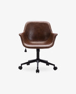 DUHOME leather task chair yellowish brown online shopping