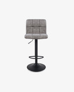 DUHOME leatherette bar stools smoky grey display