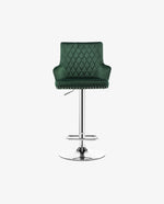 DUHOME decorative bar stool dark green display