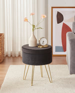 Savannah Round Storage Vanity Stool