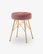 DUHOME round upholstered stool