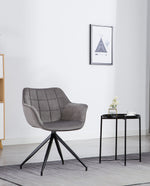 Portsmouth Tufted Armchair with Black Base