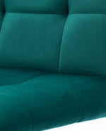 Green Square Tufted Task Chair with Soft Cushion