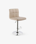 white pu leather bar stools