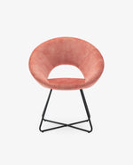 pink upholstered chair