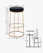 Reno Round Bar Stools Set of 2