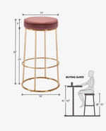 Reno Round Bar Stools Set of 2