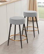 24"/30" Houston Round Bar Stools Set of 2