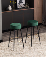 30" Houston Round Velvet Bar Stool (1pc Only)