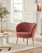 Branson Glam Velvet Barrel Chair