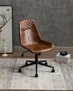 DUHOME antique desk chair on wheels