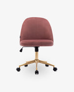 DUHOME blush velvet desk chair