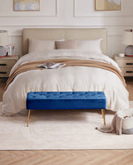 Anaheim Golden Legs Button Tufted Bedroom Bench