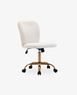 DUHOME faux fur task chair