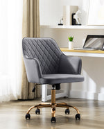 light grey diamond desk chair