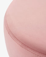 DUHOME velvet round footstool salmon pink online shopping