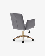 DUHOME pink velvet task chair grey display