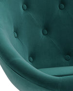 DUHOME button tufted accent chair atrovirens details