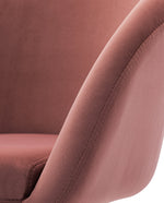 DUHOME velvet swivel barrel chair pink online shopping