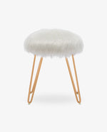 DUHOME fluffy dressing table stool