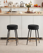 24"/30" Houston Round Bar Stools Set of 2