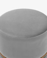 DUHOME pink velvet round ottoman