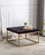 Buffalo Square Tufted Upholstered Ottoman