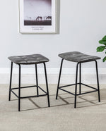 24" Grapevine Saddle Counter Stools Set of 2