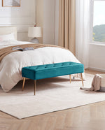 Anaheim Golden Legs Button Tufted Bedroom Bench